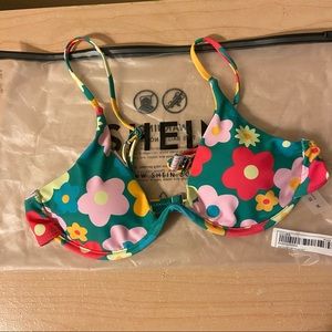 Brand New Floral Bikini Top